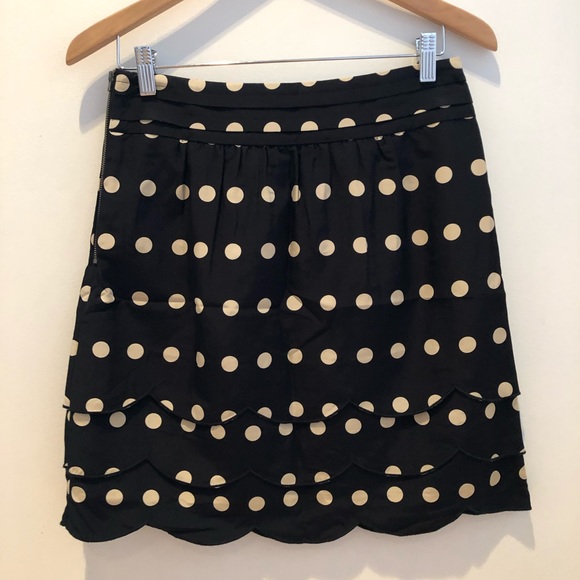 🆕 ANTHROPOLOGIE Floreat BLK w/Taupe Dots Mini 6 - Picture 4 of 5